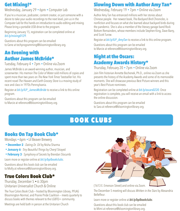 Program Guide Bloomington Public Library